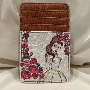 Bioworld Disney Beauty And The Beast Belle Roses Vertical Cardholder NWT